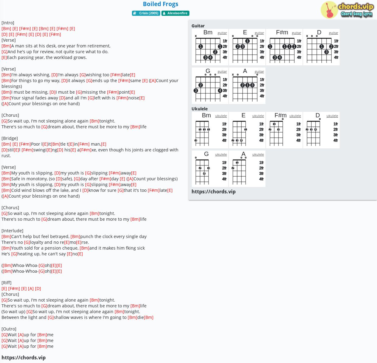 Chord Boiled Frogs Alexisonfire Tab Song Lyric Sheet Guitar Ukulele Chords Vip Chord Boiled Frogs Alexisonfire Tab Song Lyric Sheet Guitar Ukulele Chords Vip