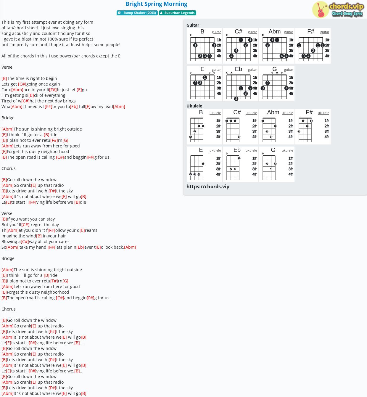 Chord Bright Spring Morning Suburban Legends Tab Song Lyric Sheet Guitar Ukulele Chords Vip Chord Bright Spring Morning Suburban Legends Tab Song Lyric Sheet Guitar Ukulele Chords Vip