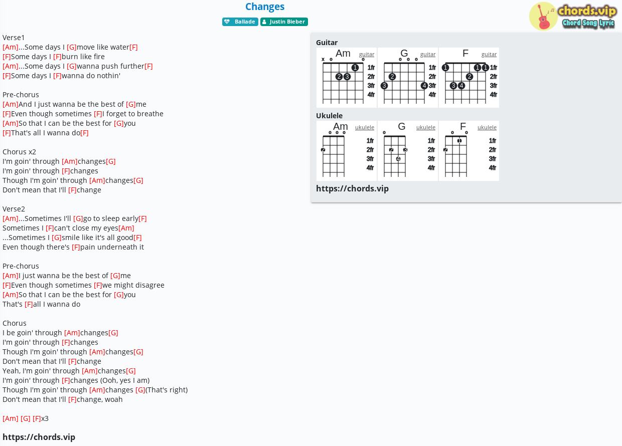 night changes guitar chords