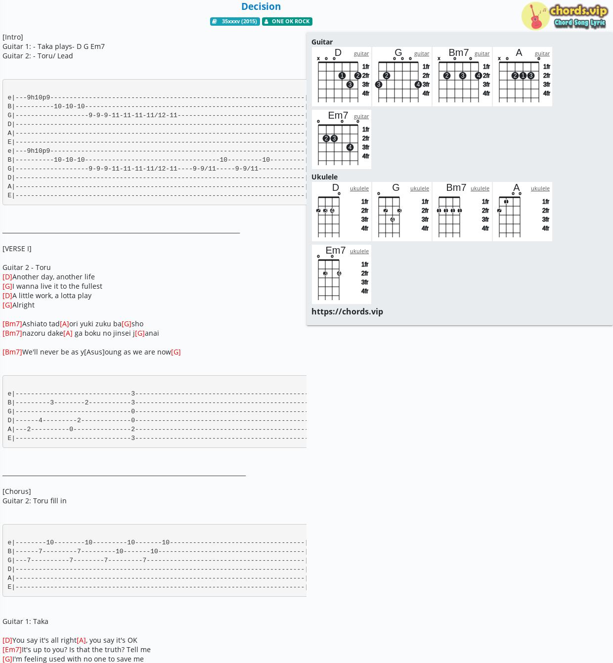 Chord Decision One Ok Rock Tab Song Lyric Sheet Guitar Ukulele Chords Vip Chord Decision One Ok Rock Tab Song Lyric Sheet Guitar Ukulele Chords Vip