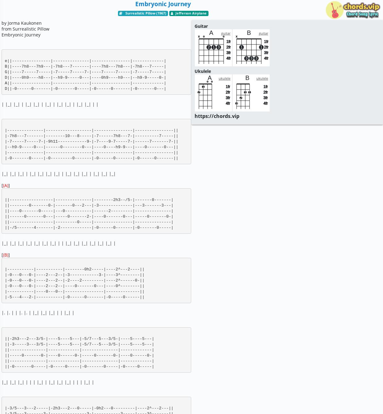 embryonic journey tab