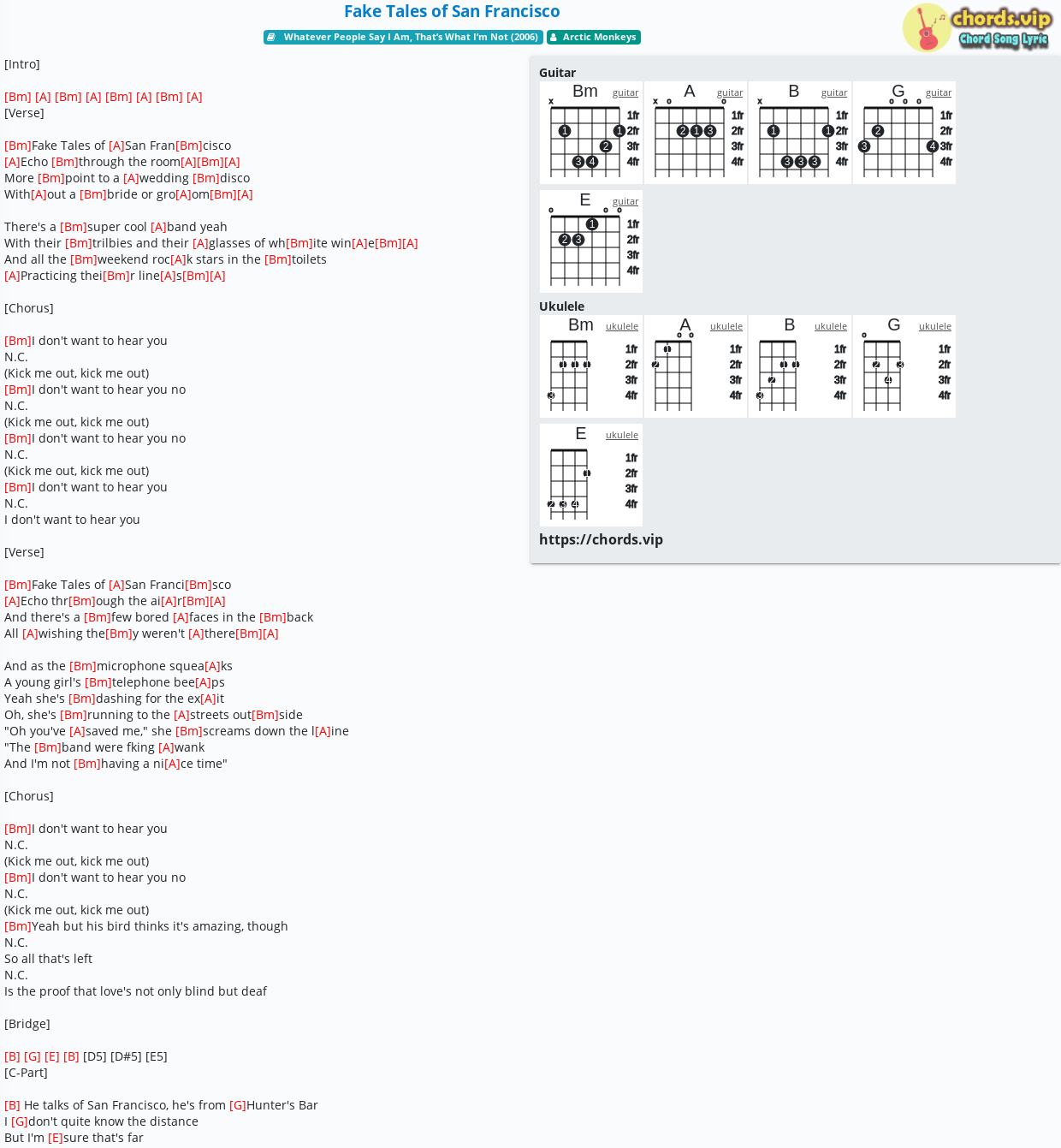 Chord Fake Tales Of San Francisco Arctic Monkeys Tab Song Lyric Sheet Guitar Ukulele Chords Vip Chord Fake Tales Of San Francisco Arctic Monkeys Tab Song Lyric Sheet Guitar Ukulele Chords Vip