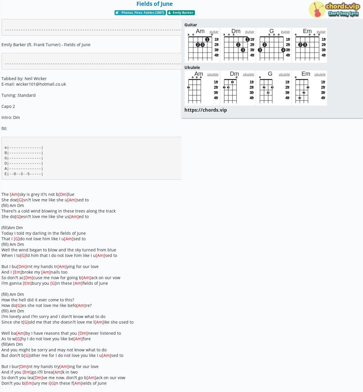 Chord Fields Of June Emily Barker Tab Song Lyric Sheet Guitar Ukulele Chords Vip Chord Fields Of June Emily Barker Tab Song Lyric Sheet Guitar Ukulele Chords Vip