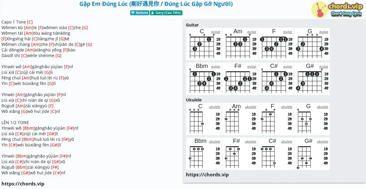 Hợp Am Gặp Em đung Luc 剛好遇見你 đung Luc Gặp Gỡ Người Gary Cao Tiến Cảm Am Tab Guitar Ukulele Lời Bai Hat Chords Vip Hợp Am Gặp Em đung Luc 剛好遇見你 đung Luc Gặp Gỡ Người Gary Cao Tiến Cảm Am Tab Guitar Ukulele Lời Bai Hat Chords Vip
