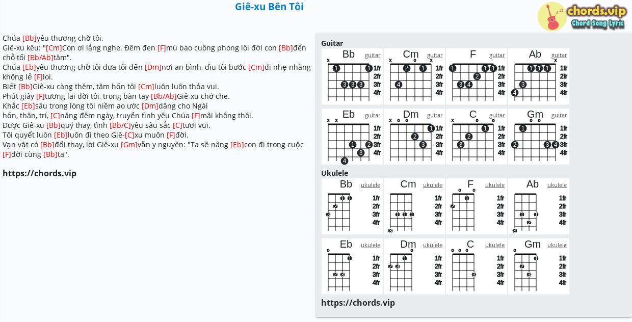 Chord Gie Xu Ben Toi Tab Song Lyric Sheet Guitar Ukulele Chords Vip