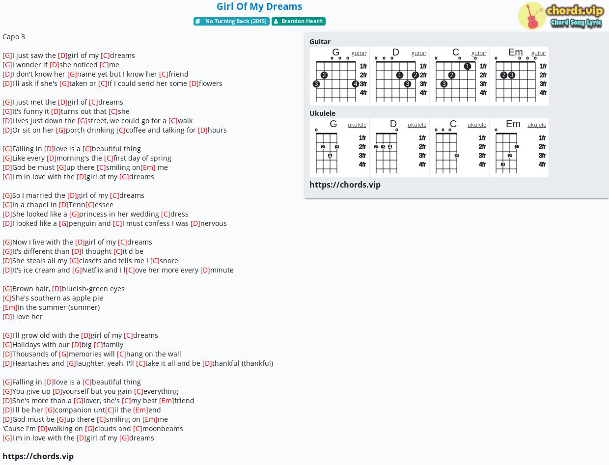 Chord Girl Of My Dreams Brandon Heath Tab Song Lyric Sheet Guitar Ukulele Chords Vip Chord Girl Of My Dreams Brandon Heath Tab Song Lyric Sheet Guitar Ukulele Chords Vip
