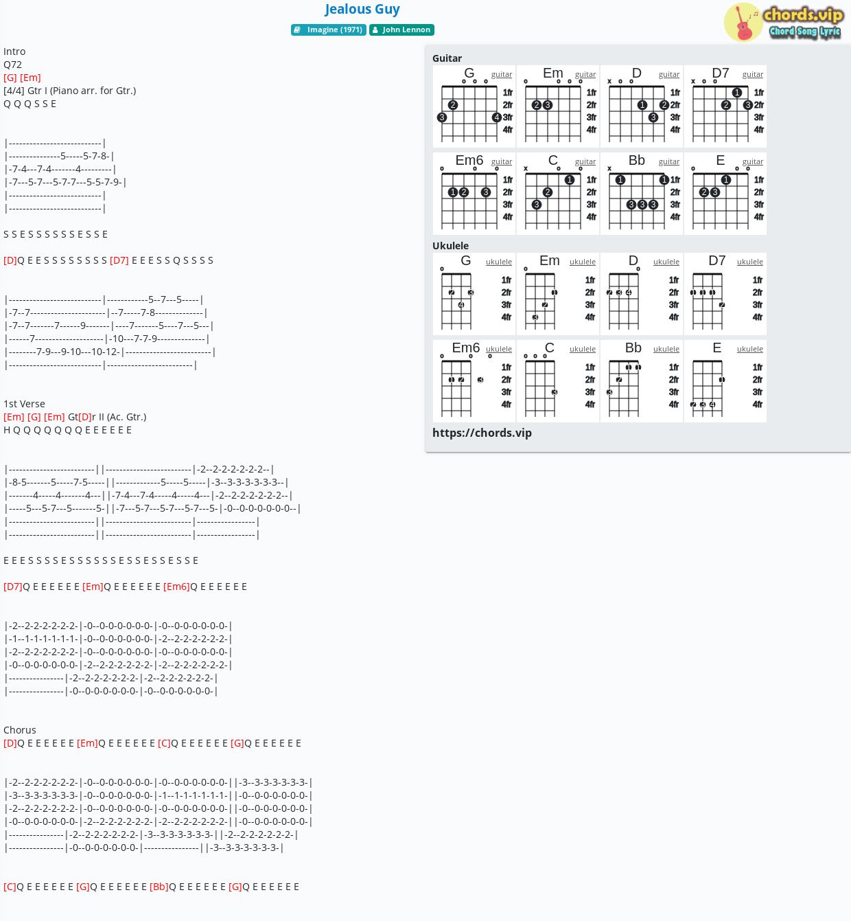Chord Jealous Guy John Lennon Tab Song Lyric Sheet Guitar Ukulele Chords Vip Chord Jealous Guy John Lennon Tab Song Lyric Sheet Guitar Ukulele Chords Vip