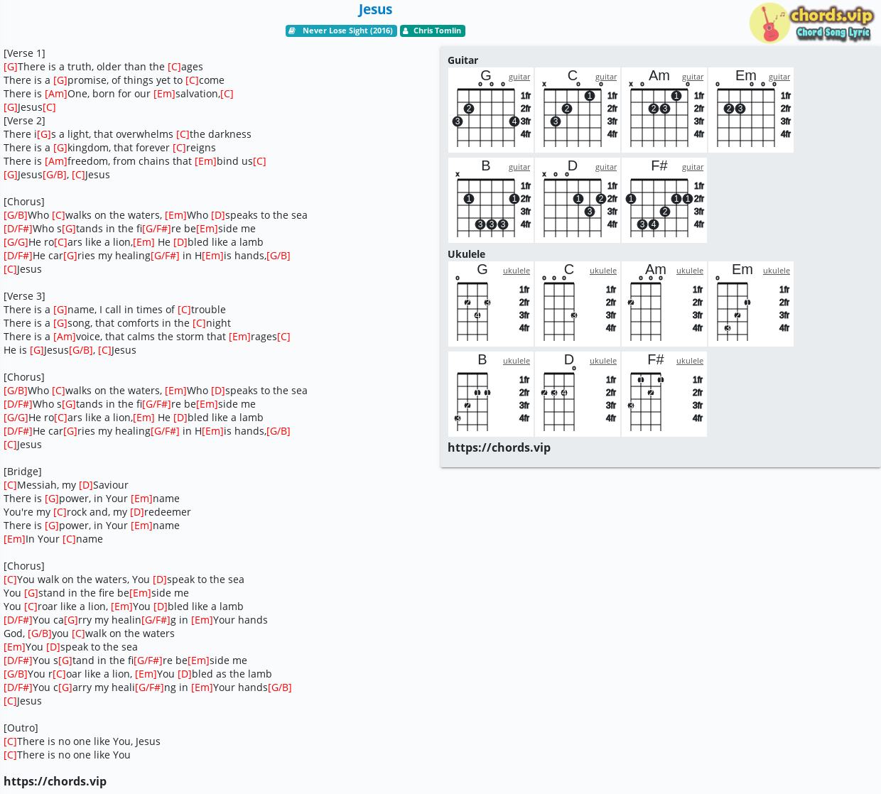 Chord Jesus Chris Tomlin Tab Song Lyric Sheet Guitar Ukulele Chords Vip