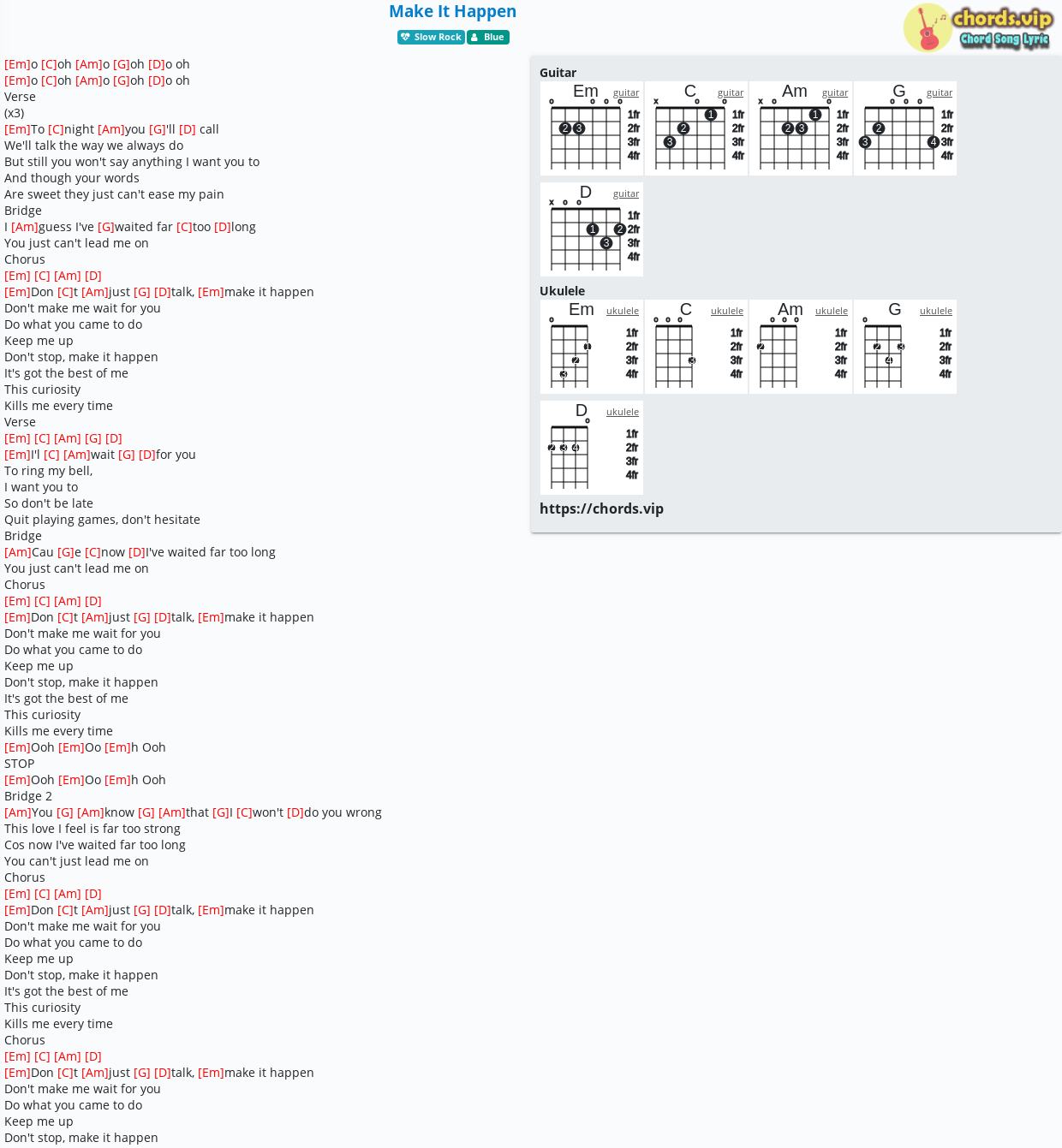 Chord Make It Happen Blue Tab Song Lyric Sheet Guitar Ukulele Chords Vip Chord Make It Happen Blue Tab Song Lyric Sheet Guitar Ukulele Chords Vip