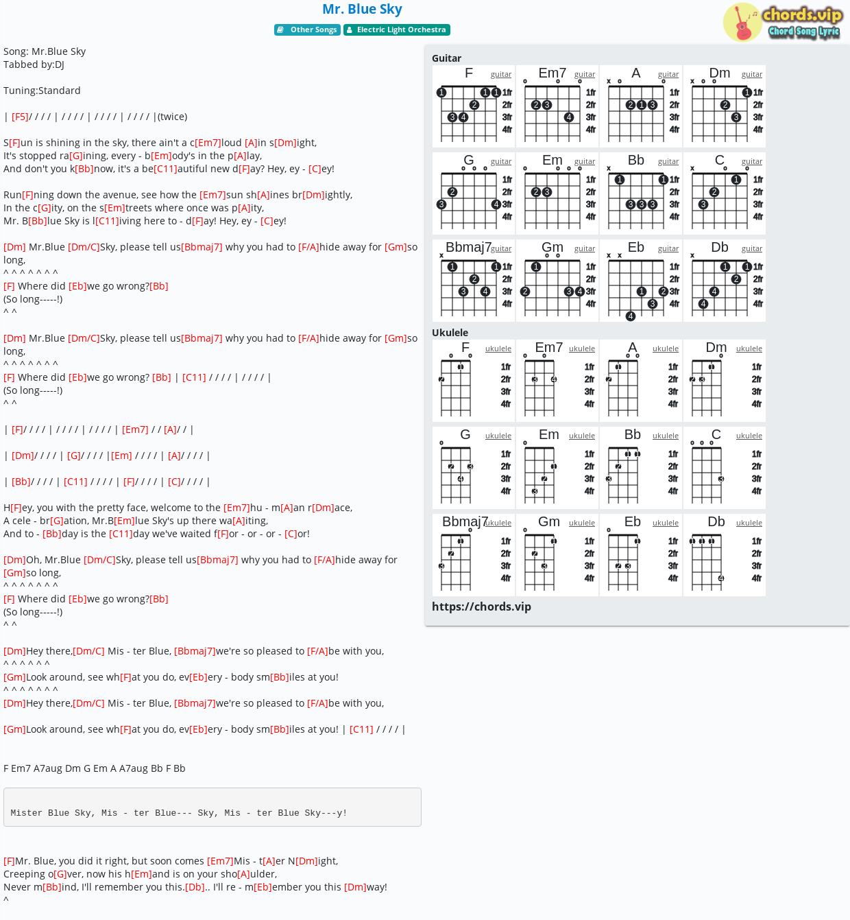 grus Fatal plan Cheap >mr blue sky guitar chords big sale - OFF 60%