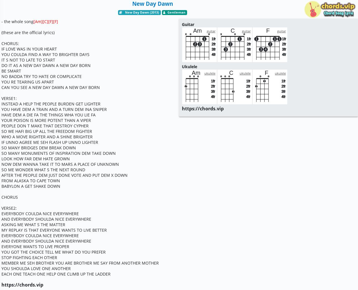 Chord New Day Dawn Gentleman Tab Song Lyric Sheet Guitar Ukulele Chords Vip Chord New Day Dawn Gentleman Tab Song Lyric Sheet Guitar Ukulele Chords Vip