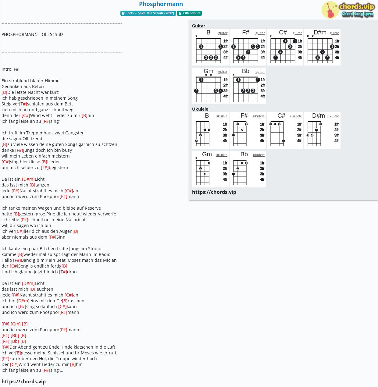 Chord Phosphormann Olli Schulz Tab Song Lyric Sheet Guitar Ukulele Chords Vip Chord Phosphormann Olli Schulz Tab Song Lyric Sheet Guitar Ukulele Chords Vip