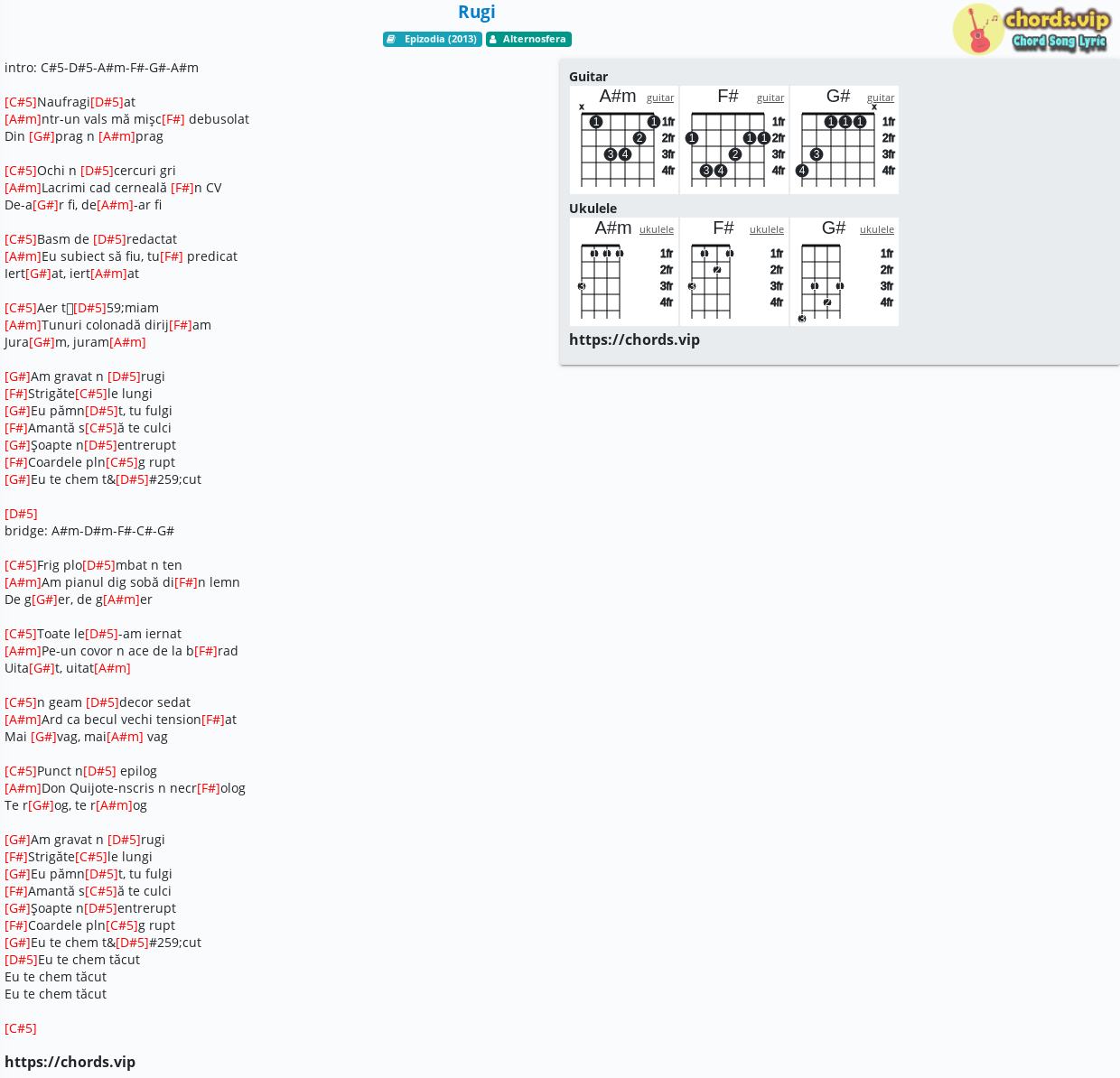 Chord Rugi Alternosfera Tab Song Lyric Sheet Guitar Ukulele Chords Vip