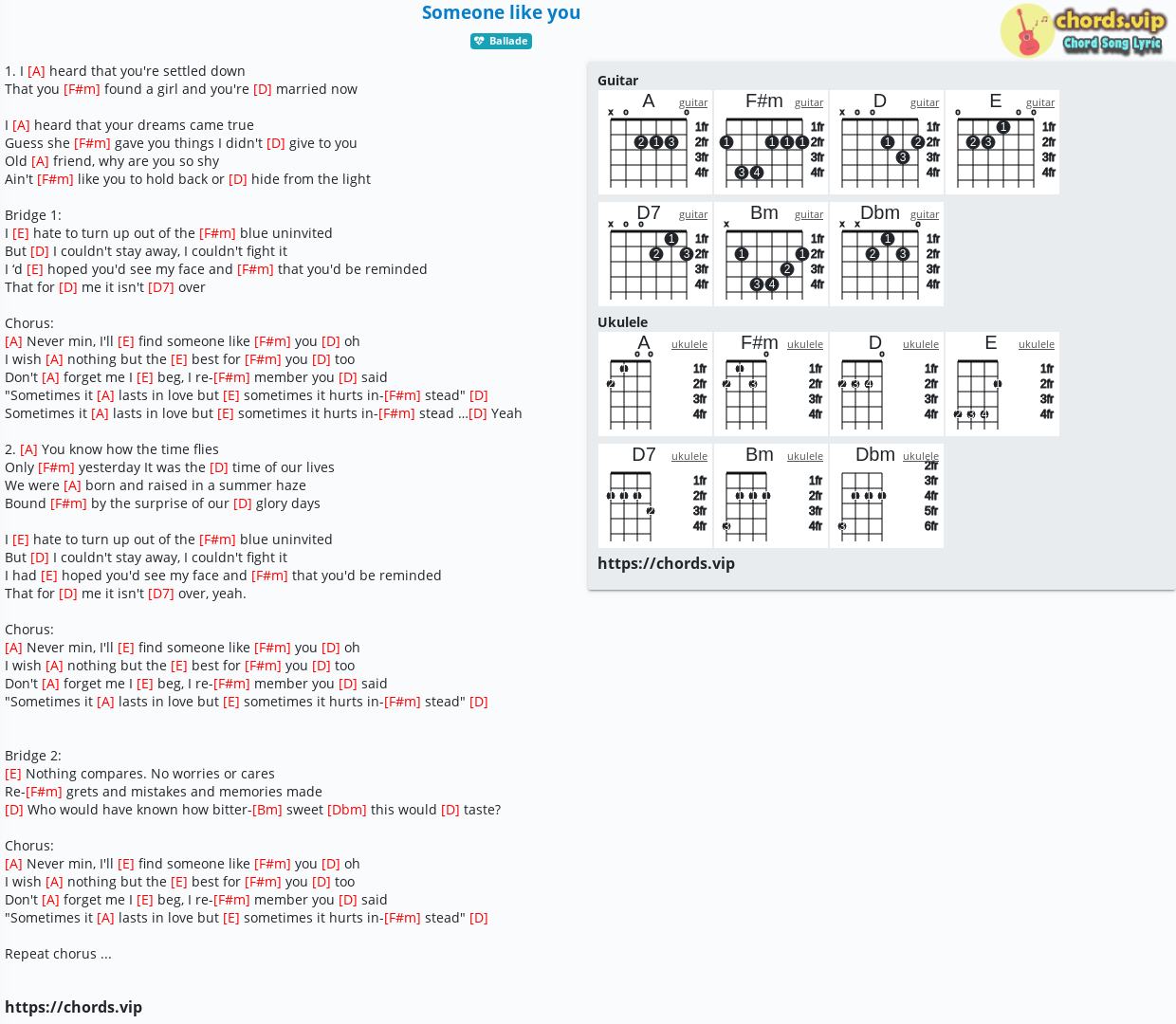 Chord Someone Like You Adele Dan Wilson Walk Off The Earth Tab Song Lyric Sheet Guitar Ukulele Chords Vip