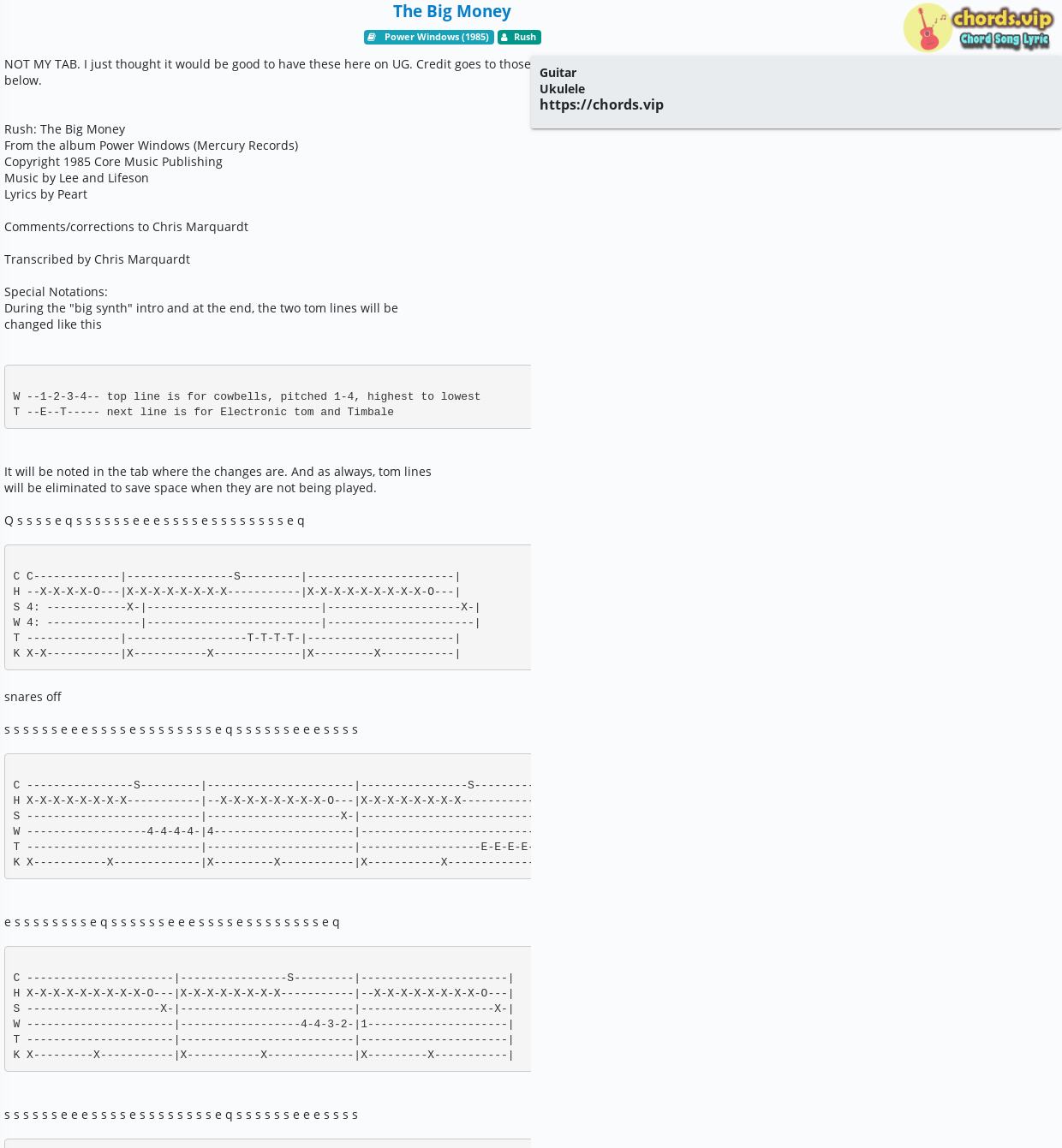 Hợp Am The Big Money Rush Cảm Am Tab Guitar Ukulele Lời Bai Hat Chords Vip