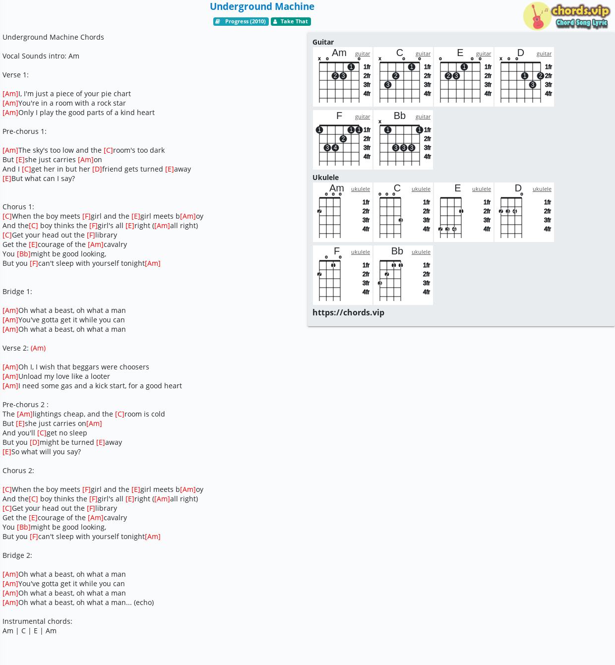 Chord Underground Machine Take That Tab Song Lyric Sheet Guitar Ukulele Chords Vip Chord Underground Machine Take That Tab Song Lyric Sheet Guitar Ukulele Chords Vip