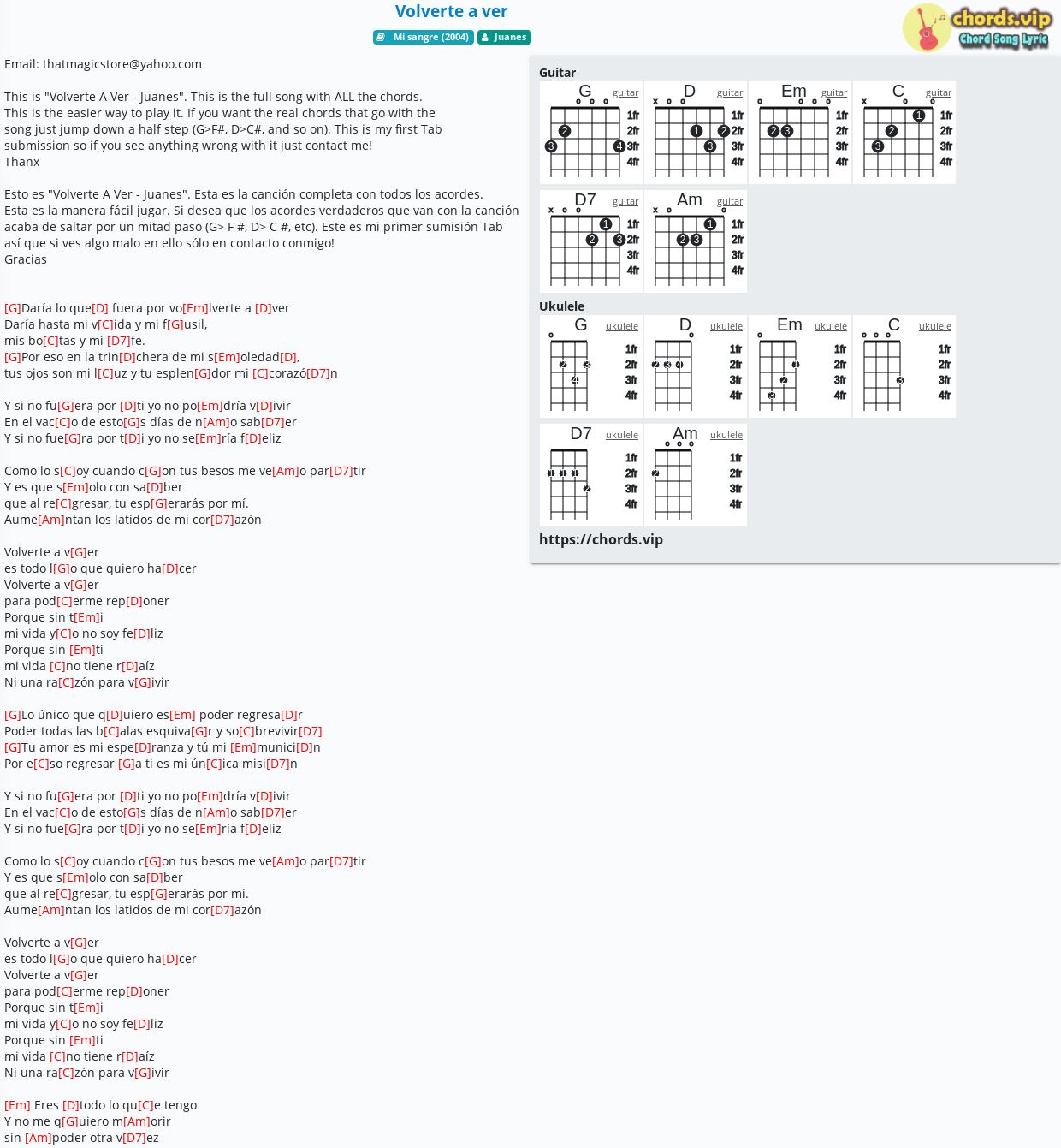 Chord Volverte A Ver Juanes Tab Song Lyric Sheet Guitar Ukulele Chords Vip