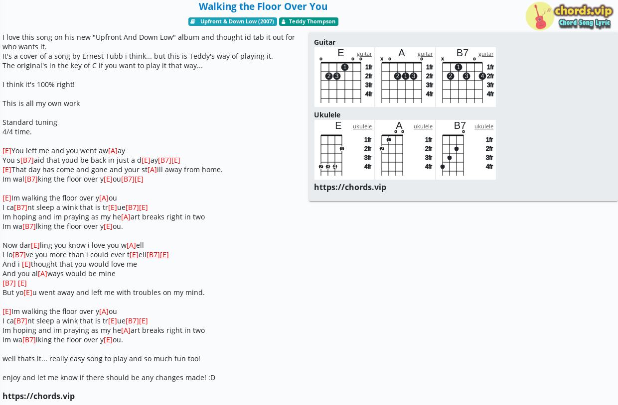 Chord Walking The Floor Over You Teddy Thompson Tab Song Lyric Sheet Guitar Ukulele Chords Vip Chord Walking The Floor Over You Teddy Thompson Tab Song Lyric Sheet Guitar Ukulele Chords Vip