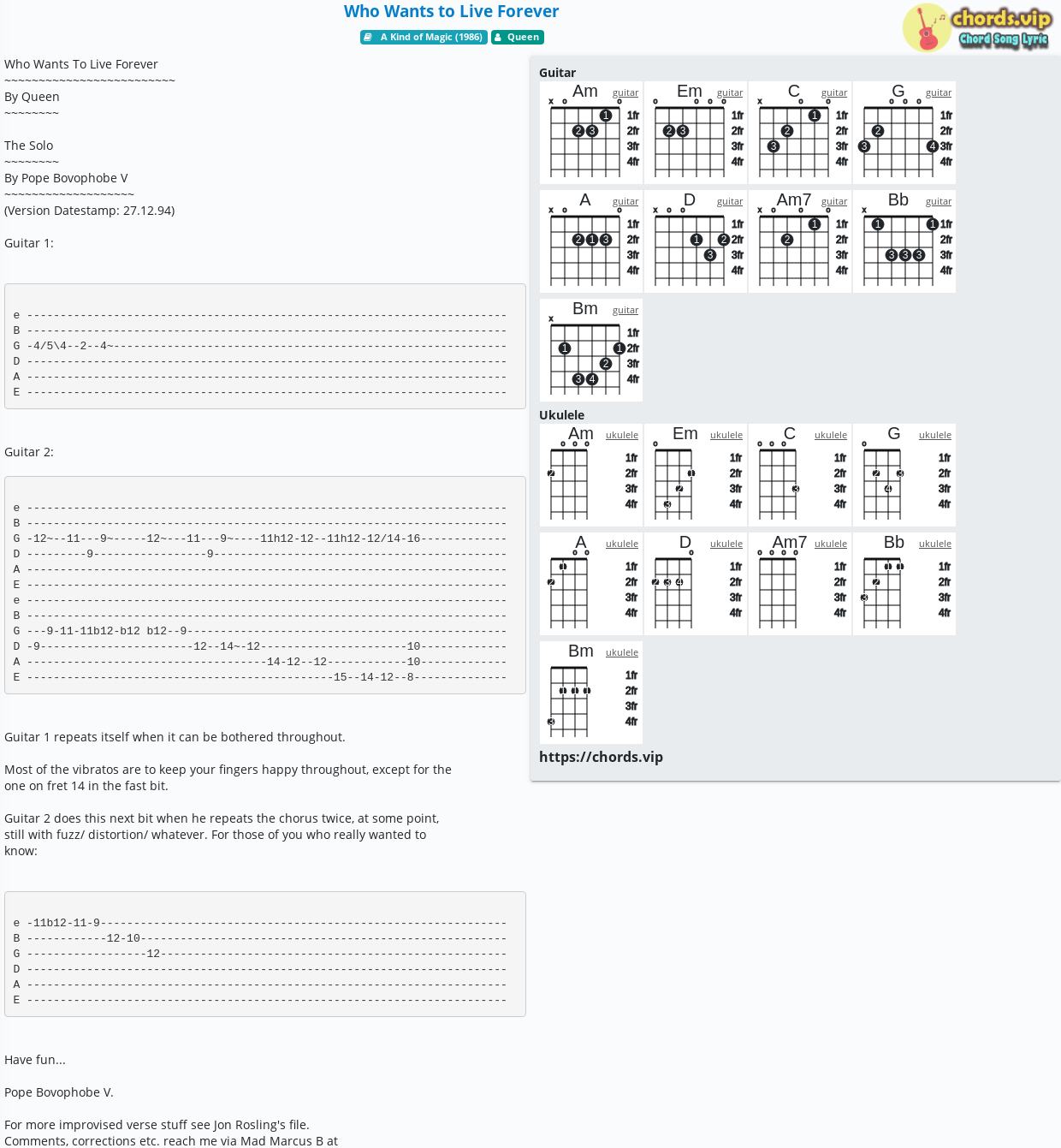 Chord Who Wants To Live Forever Queen Tab Song Lyric Sheet Guitar Ukulele Chords Vip Chord Who Wants To Live Forever Queen Tab Song Lyric Sheet Guitar Ukulele Chords Vip