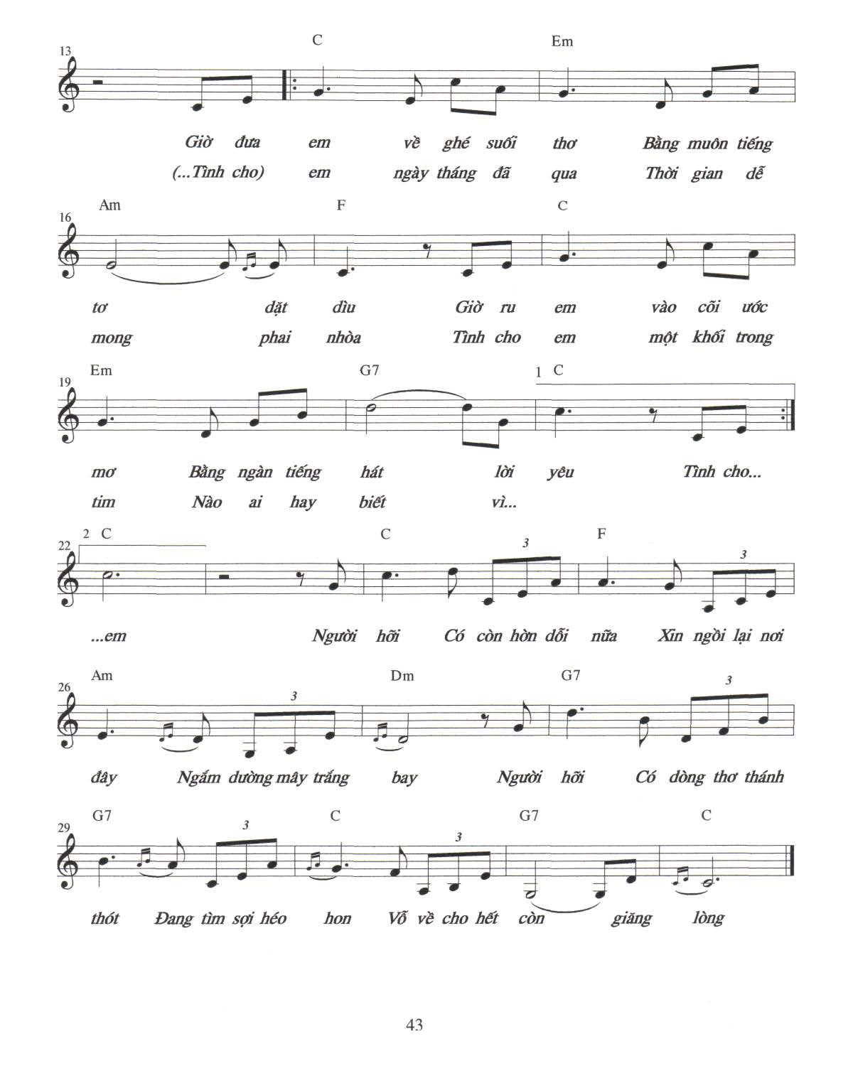 Sheet: Người ơi là người - song lyric, sheet | chords.vip